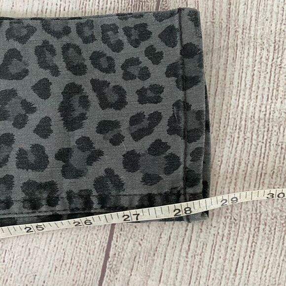 H&M divided women 4 cheetah print jeans gray/black - Picture 9 of 10